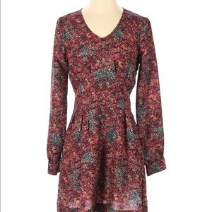 NWT Bcbgeneration cute floral dress in red berry
